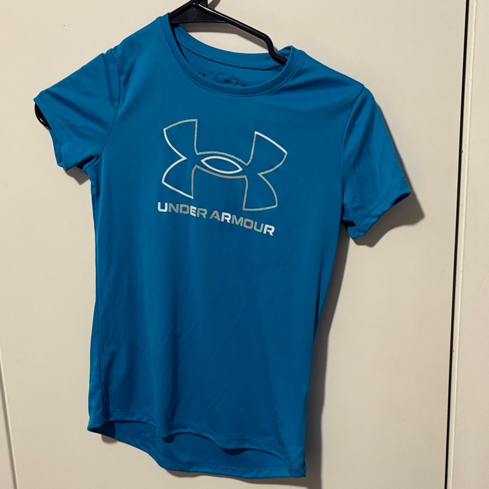 Under Armour Y/Small Teal Short Sleeve Tee